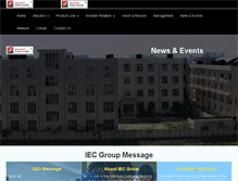 Tablet Screenshot of iecgroup.in